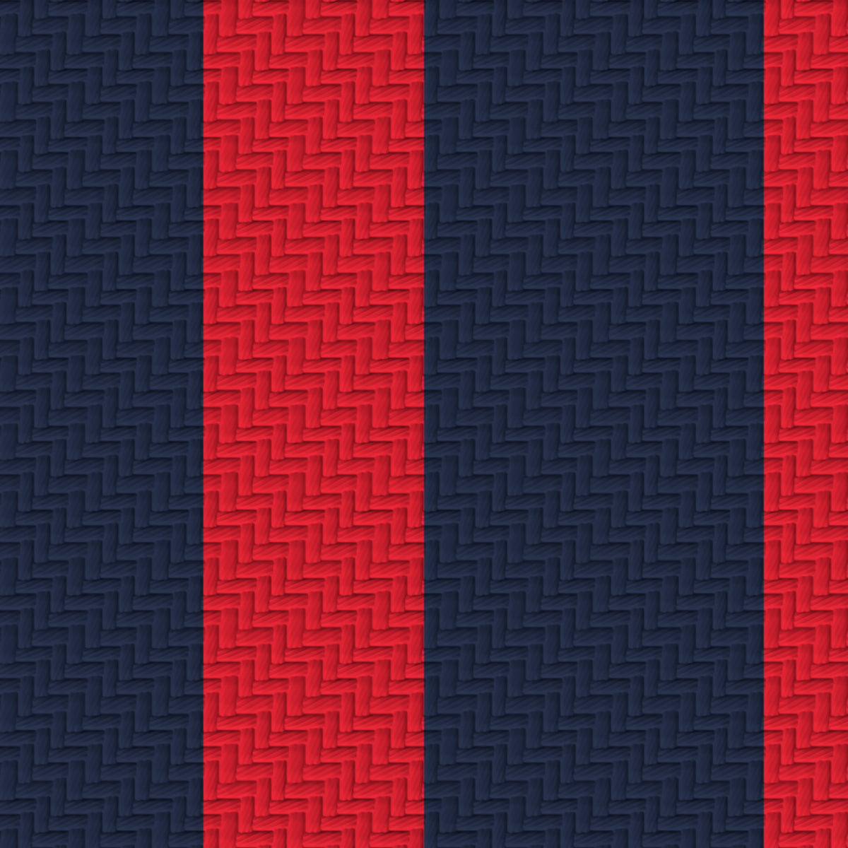 Deep Navy, Red & White — Double Track — Pattern detail