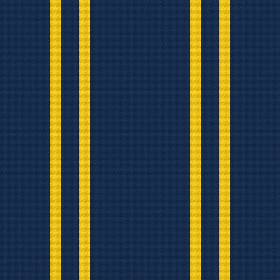 Navy, Maize & White — Double Track — Full pattern