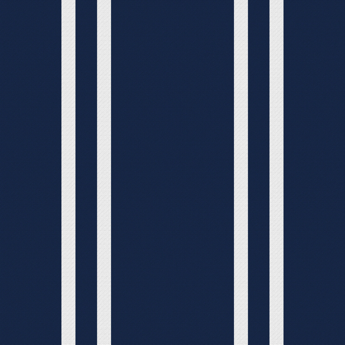 Deep Navy, White & Silver Gray — Double Track — Full pattern