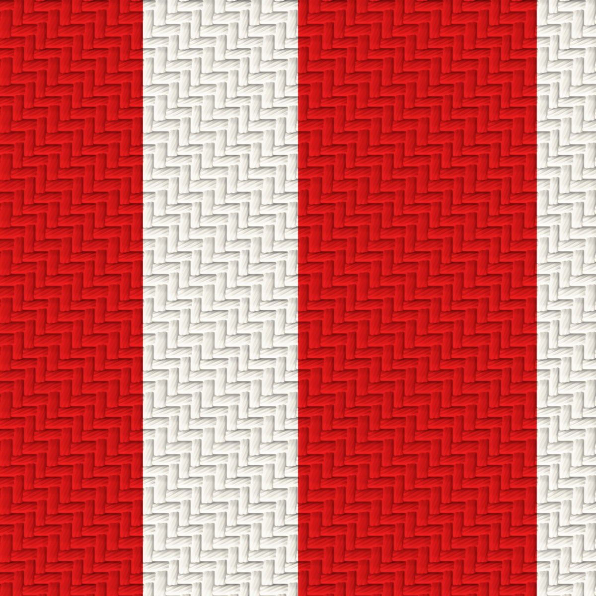 Scarlet, Cream & Near Black — Double Track — Pattern detail