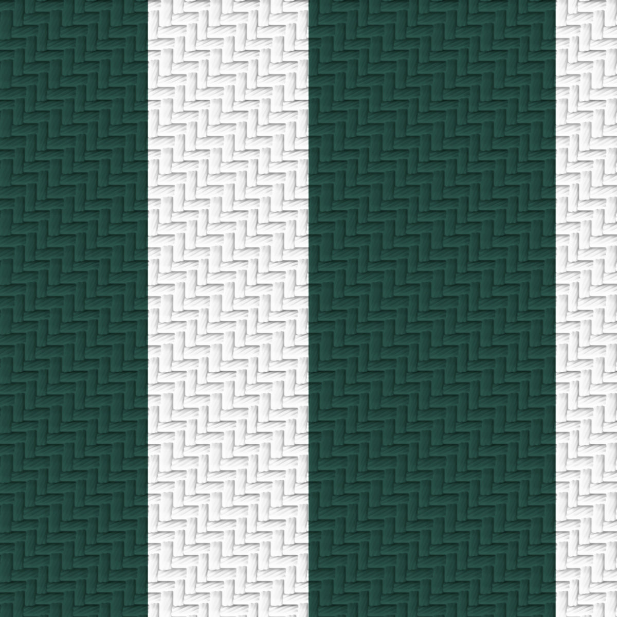 Deep Green, White & Silver Gray — Double Track — Pattern detail