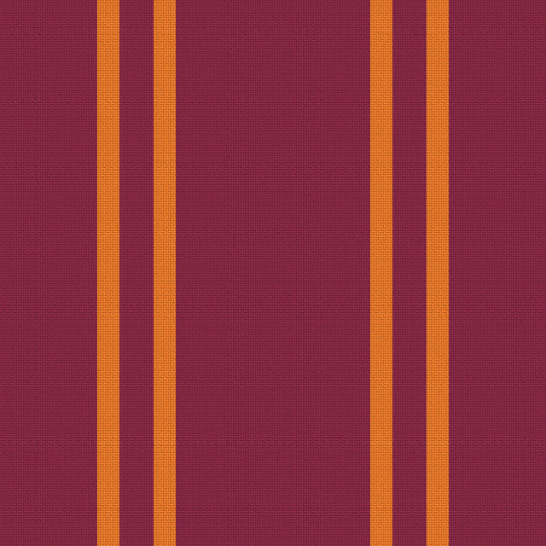 Maroon, Burnt Orange & White — Double Track — Full pattern