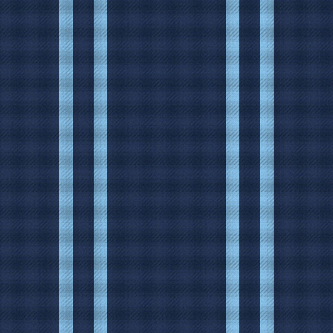 Navy, Powder Blue & White — Double Track — Full pattern