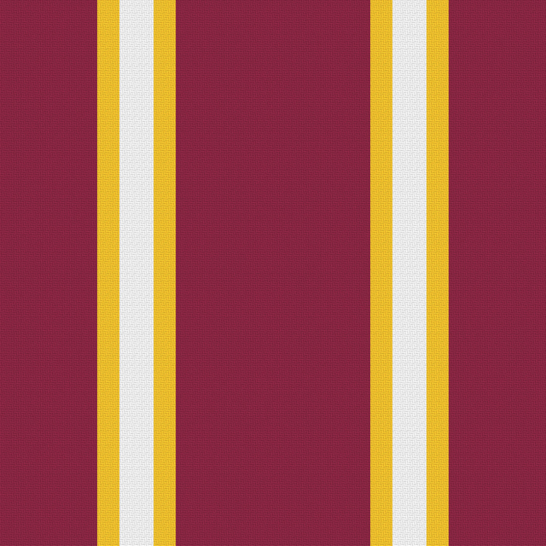 Maroon, Gold & White — Double Track Trio — Full pattern