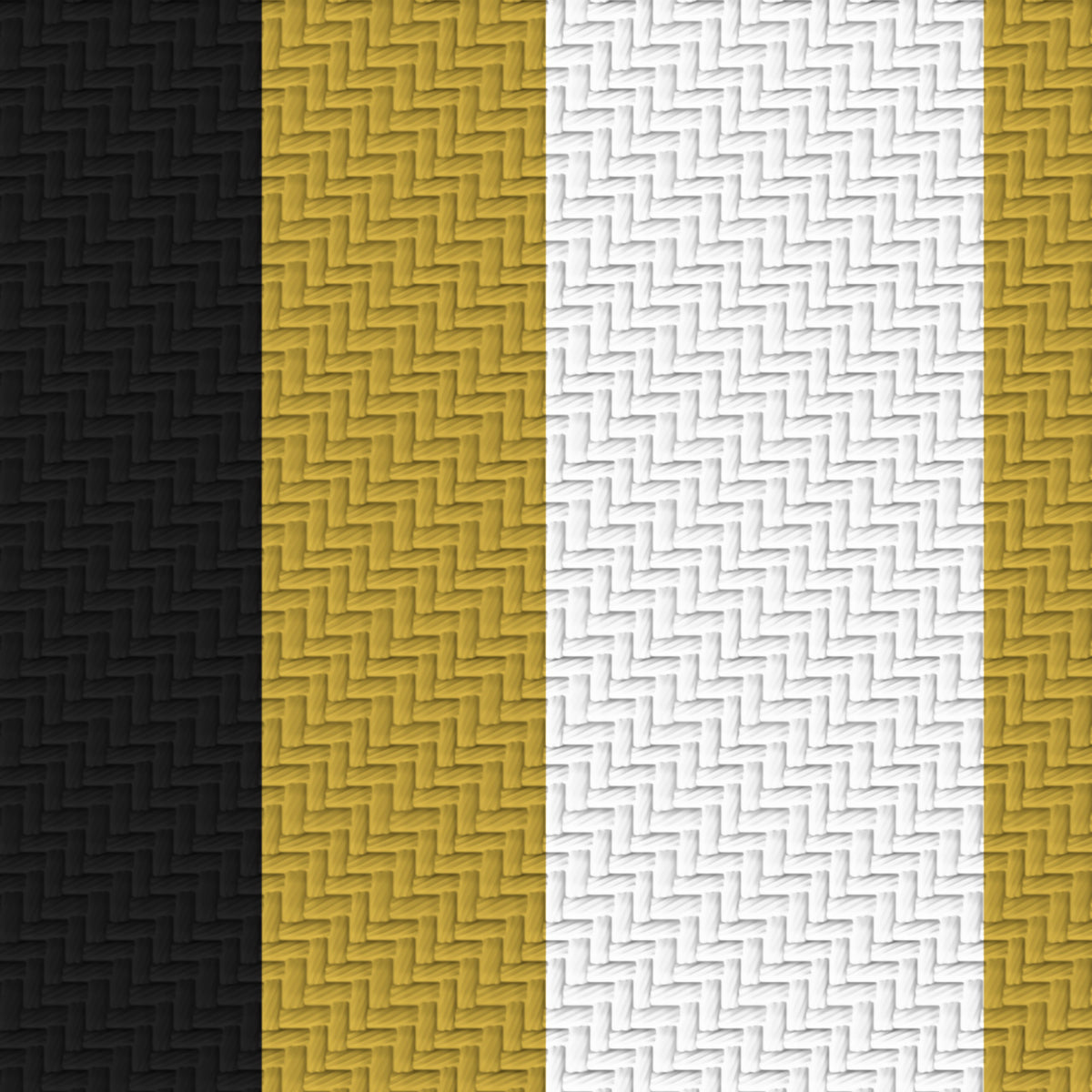 Near Black, Antique Gold & White · Palette 016 — Double Track Trio — Pattern detail