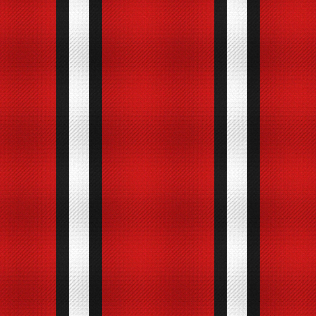 Deep Red, Near Black & White · Palette 017 — Double Track Trio — Full pattern