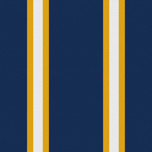 Double Track Trio — Deep Navy, Gold & White — v018 — full pattern