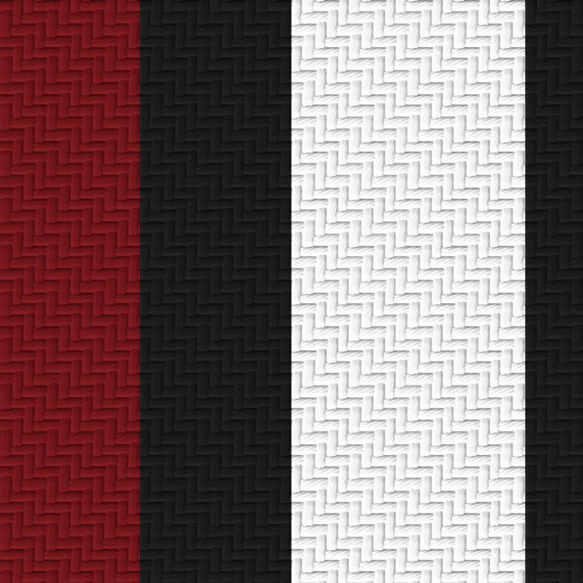 Garnet, Near Black & White — Double Track Trio — Pattern detail