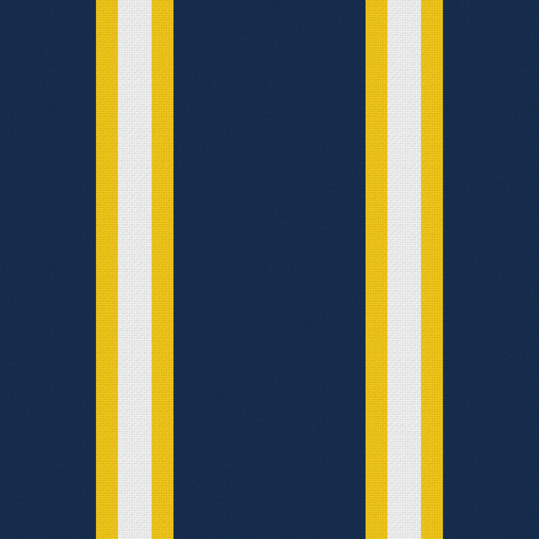 Navy, Maize & White — Double Track Trio — Full pattern