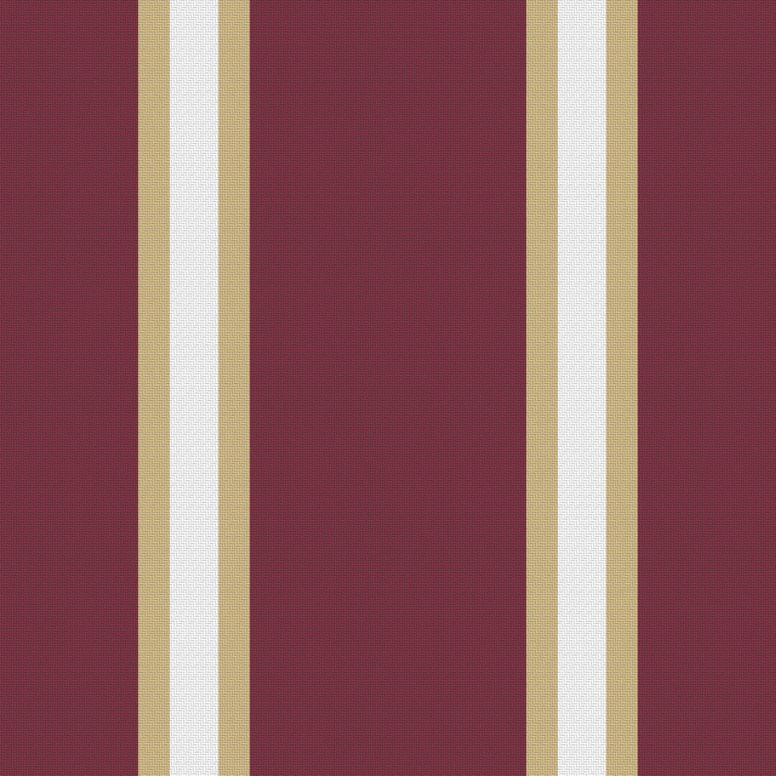 Garnet, Champagne Gold & White — Double Track Trio — Full pattern
