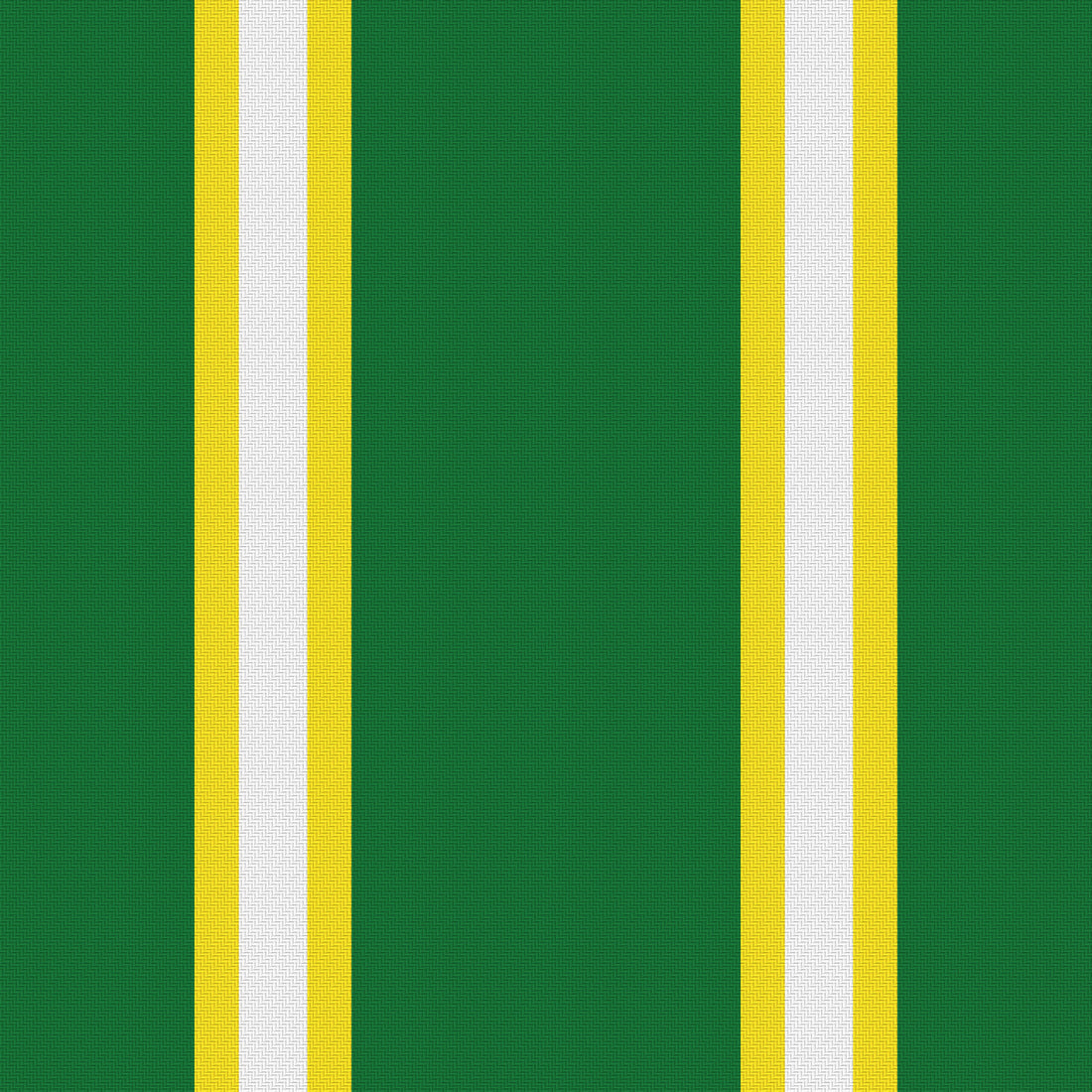 Deep Green, Golden Yellow & White — Double Track Trio — Full pattern
