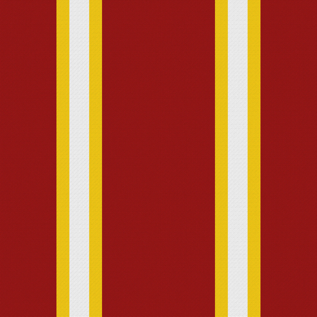 Deep Red, Golden Yellow & White — Double Track Trio — Full pattern