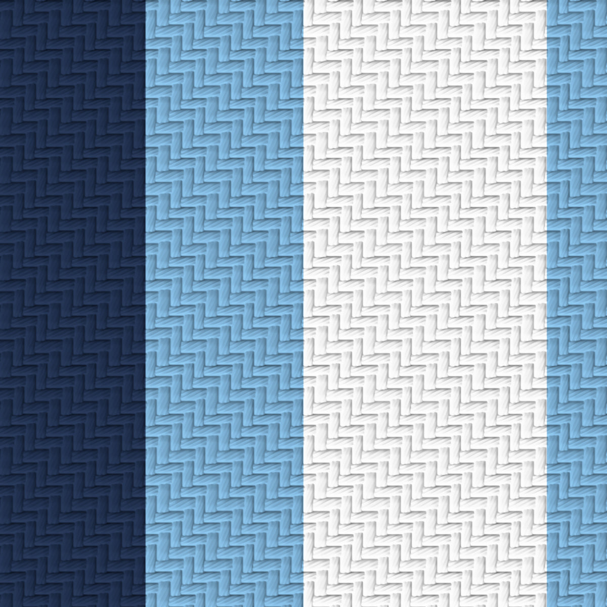 Navy, Powder Blue & White — Double Track Trio — Pattern detail