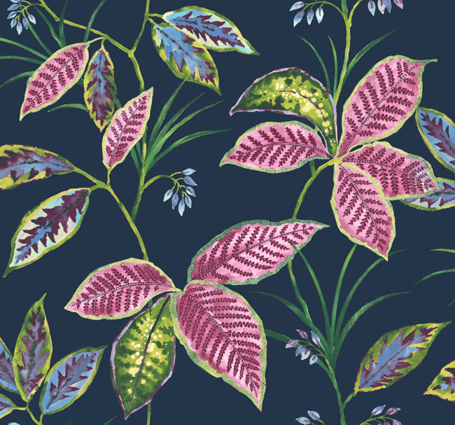 Leaves in Midnight Blue