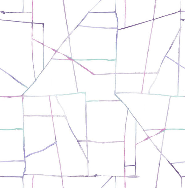 Purple, Teal, and Pink