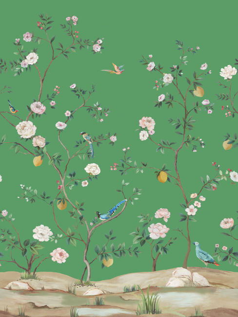 emerald_blossom-chinoisserie-mural