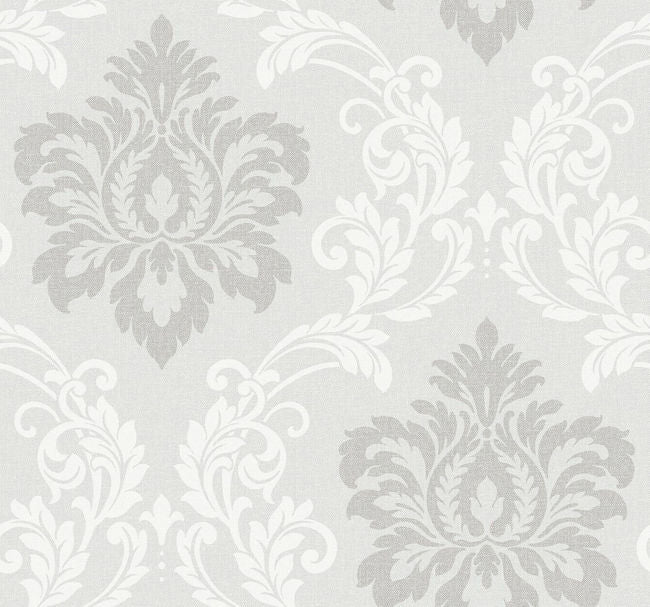 Deco Damask in Cool Mist