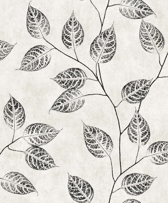 black-and-white_leaf-impression