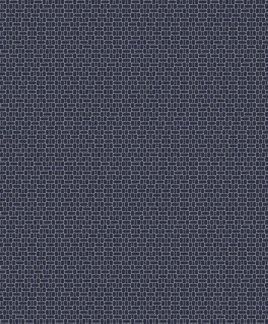 Capsule Geometric in Denim Blue & Metallic Silver
