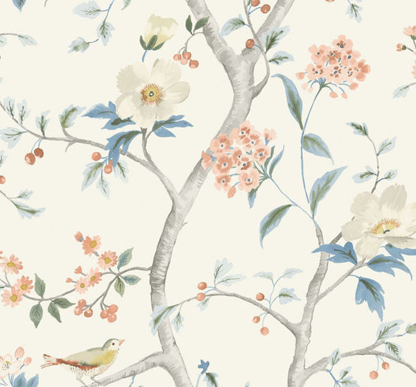 Eggshell, Melon, and Carolina Blue