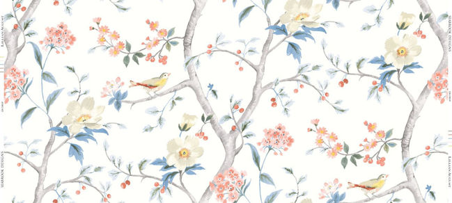 eggshell-melon-and-carolina-blue_southport-floral-trail-fabric
