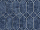 Denim Blue and Metallic Silver