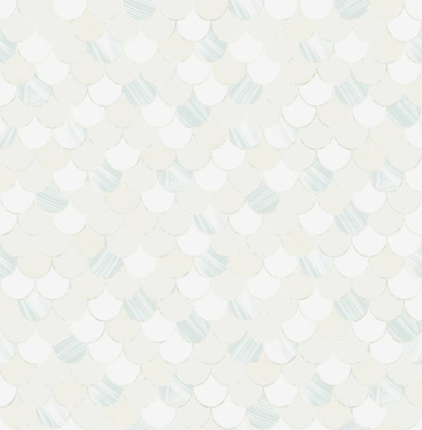 Light Blue, Metallic, and White