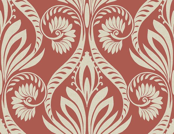 Scarlet Red and Off-White