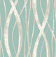 Turquoise, Metallic Silver, and White