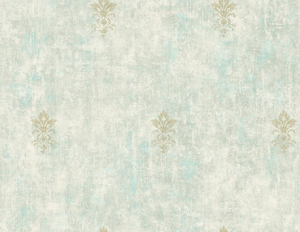 Metallic Gold and Sea Green