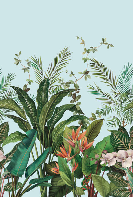 azure-blue_bird-of-paradise-mural-81-in