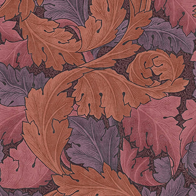 William Morris Acanthus in Plum
