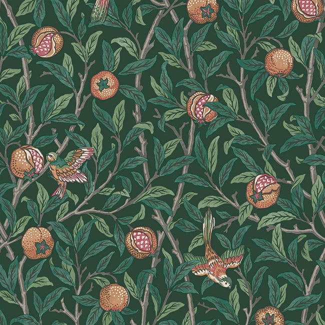 deep-green_william-morris-bird-pomegranate