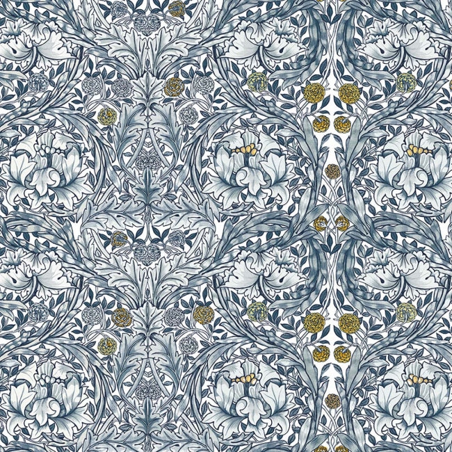 blue_william-morris-african-marigold-mural