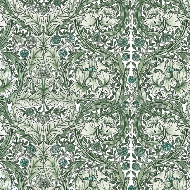 green_william-morris-african-marigold-mural