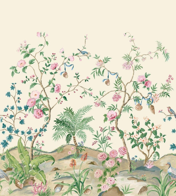 cream_botanica-mural