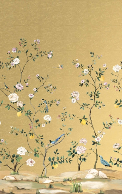 gold-leaf_blossom-mural