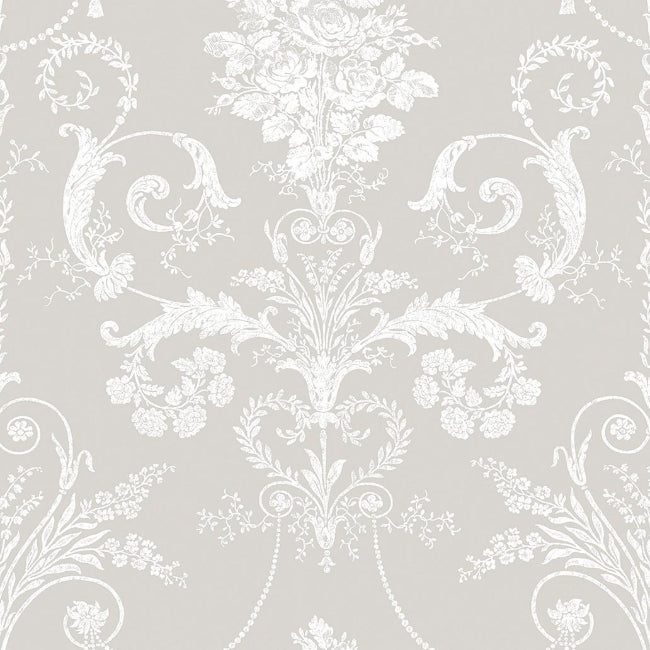 Josette in White / Dove Grey
