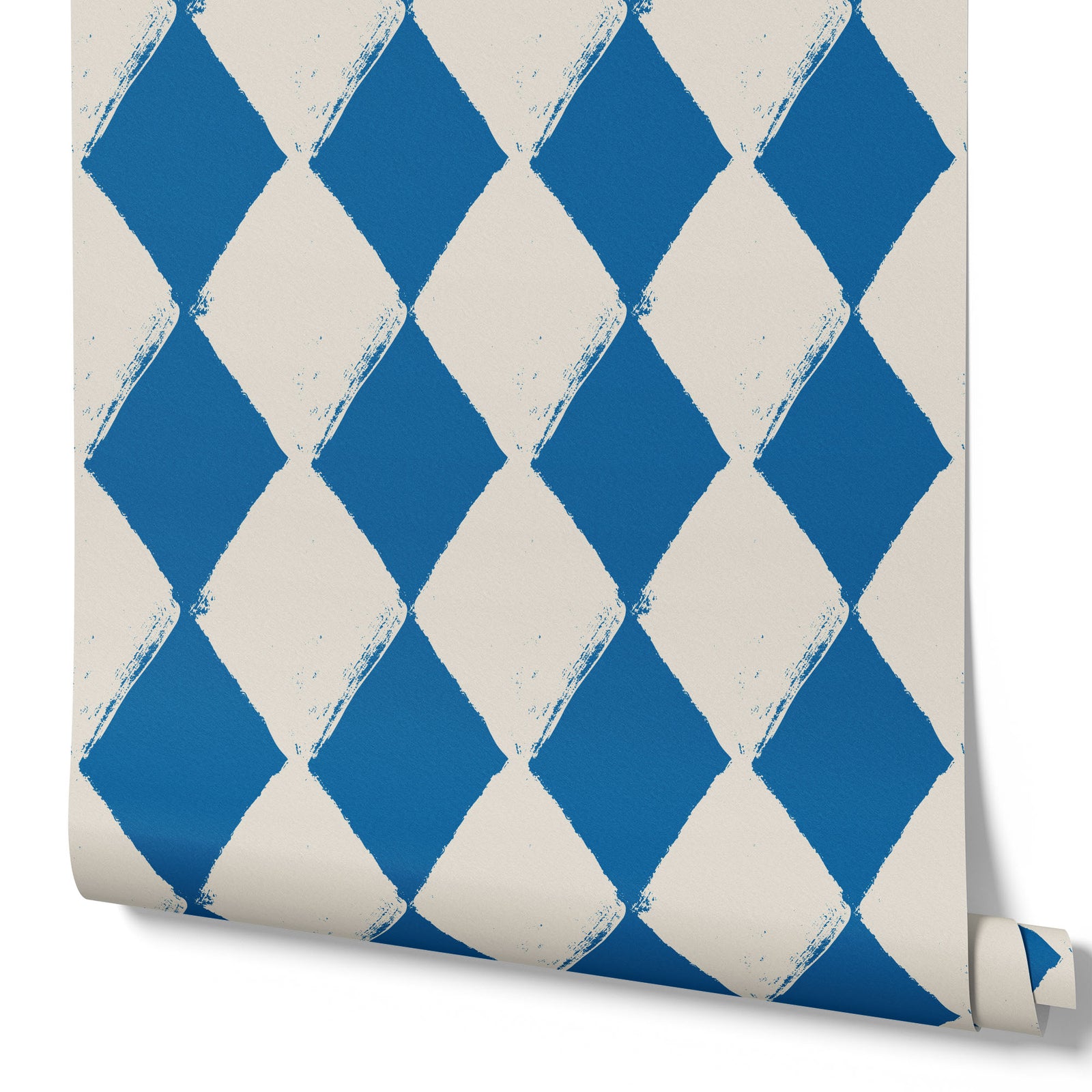 blue_Angular Allure wallpaper in Blue colorway