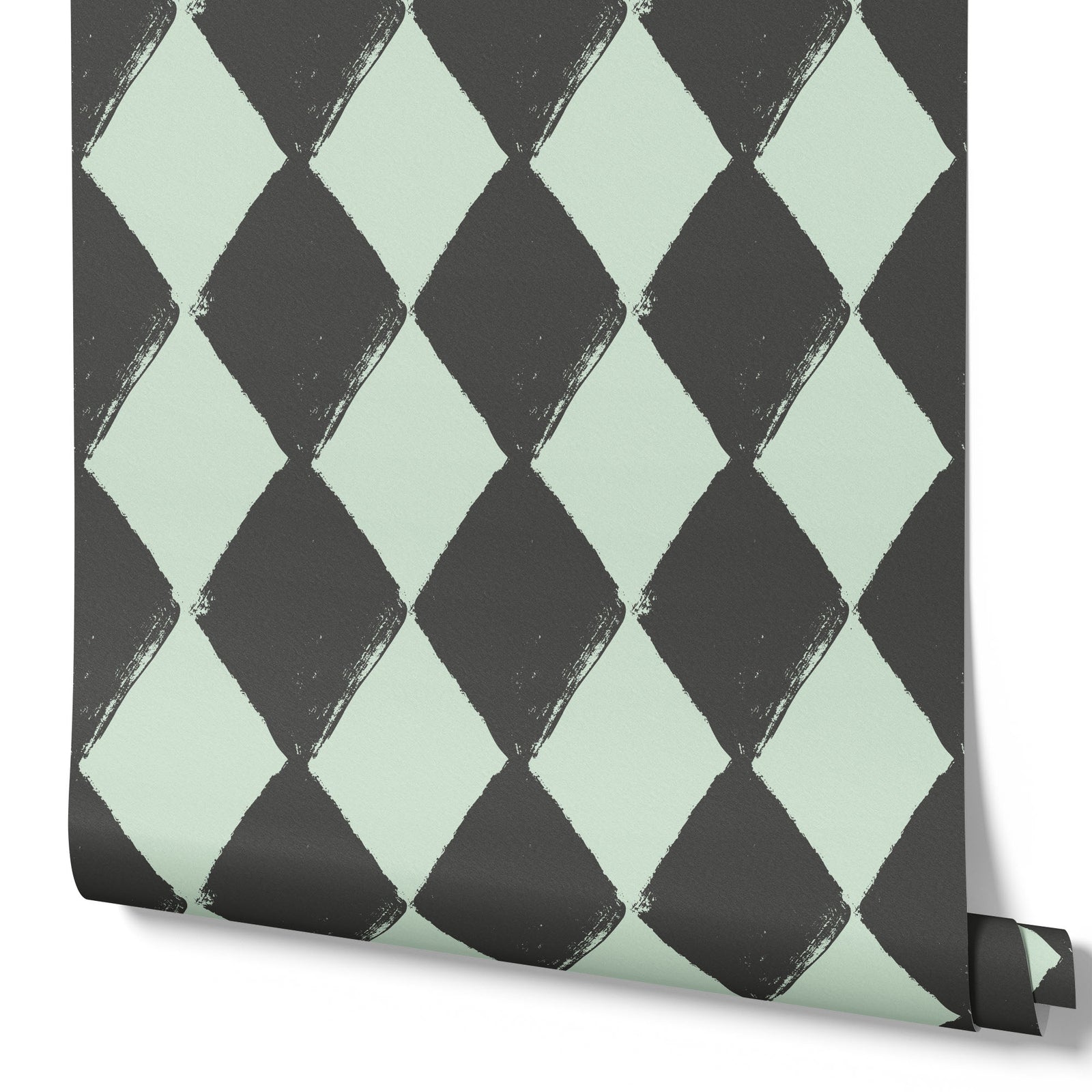 mint_Angular Allure wallpaper in Mint colorway