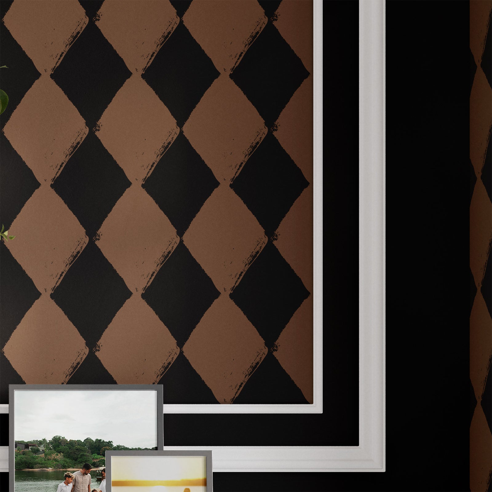 java-night_Angular Allure wallpaper in Java Night colorway
