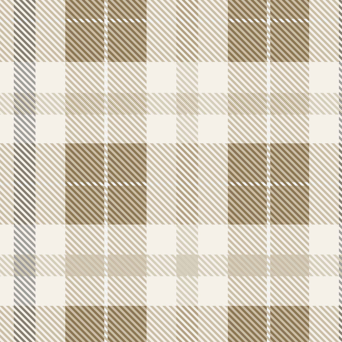 Austin Plaid in Tan