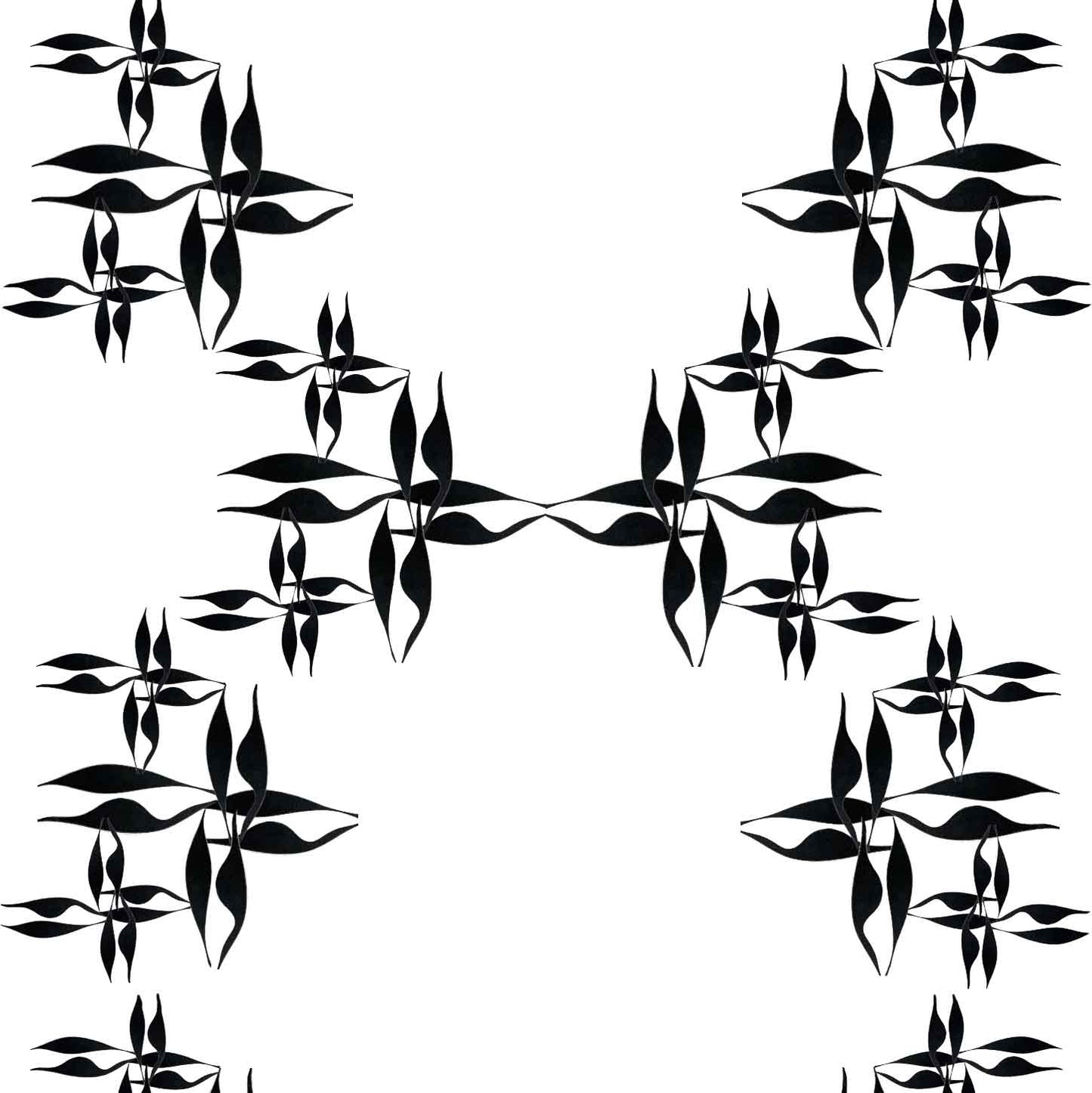 white-black_wallpaper black floral pattern on a white background
