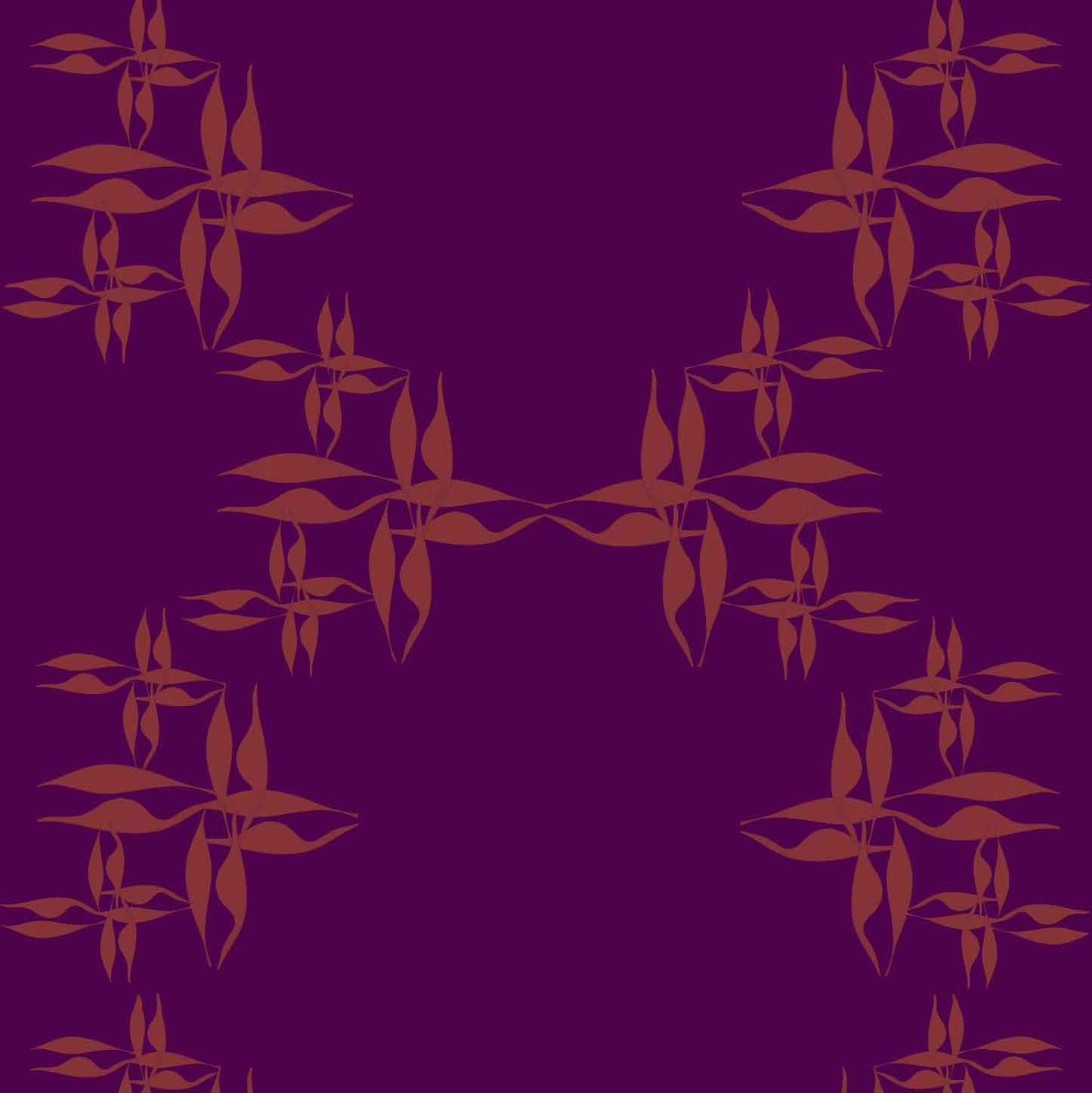 violet-orange_wallpaper orange floral pattern on a violet background