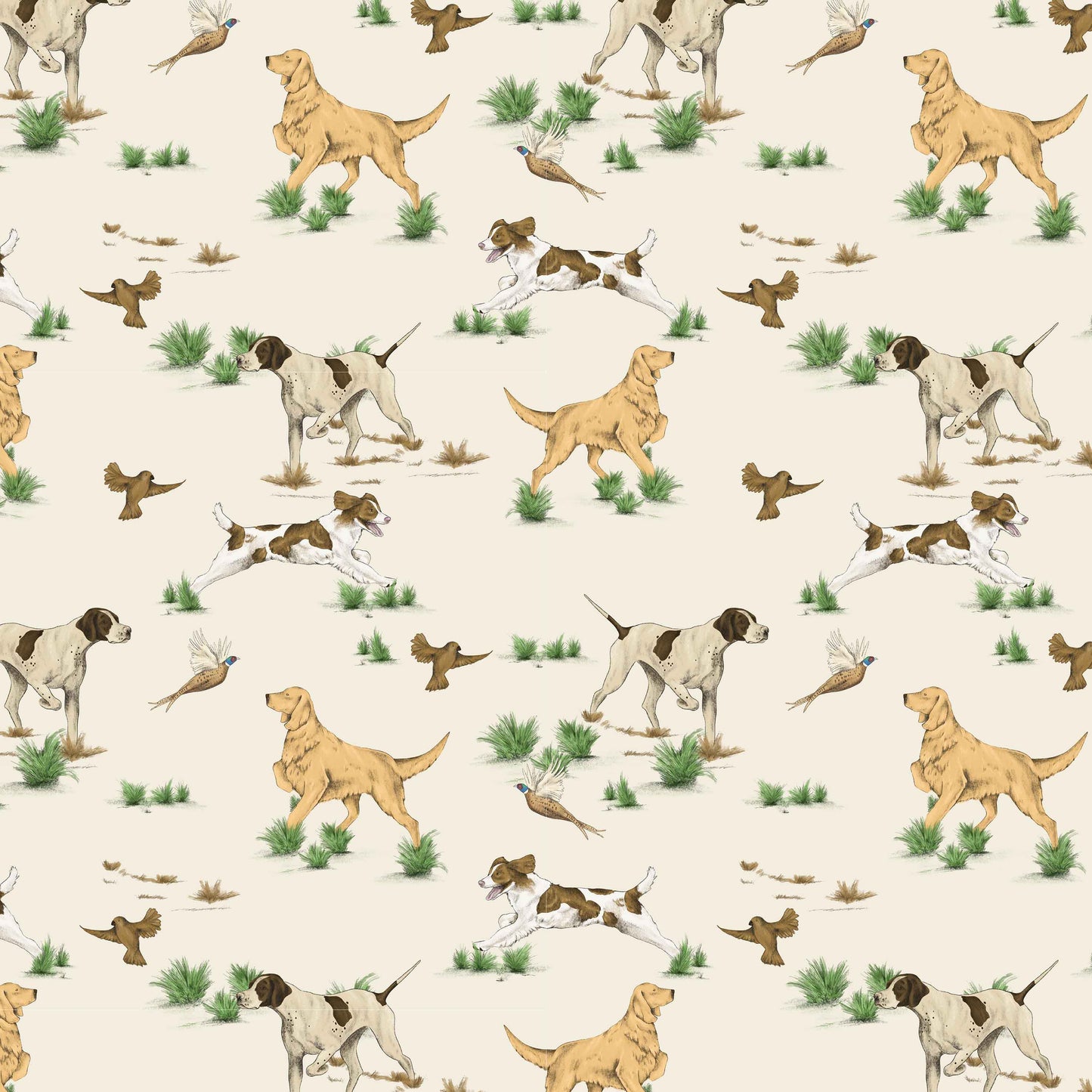 cream_wallpaper with dog pattern on neutral background