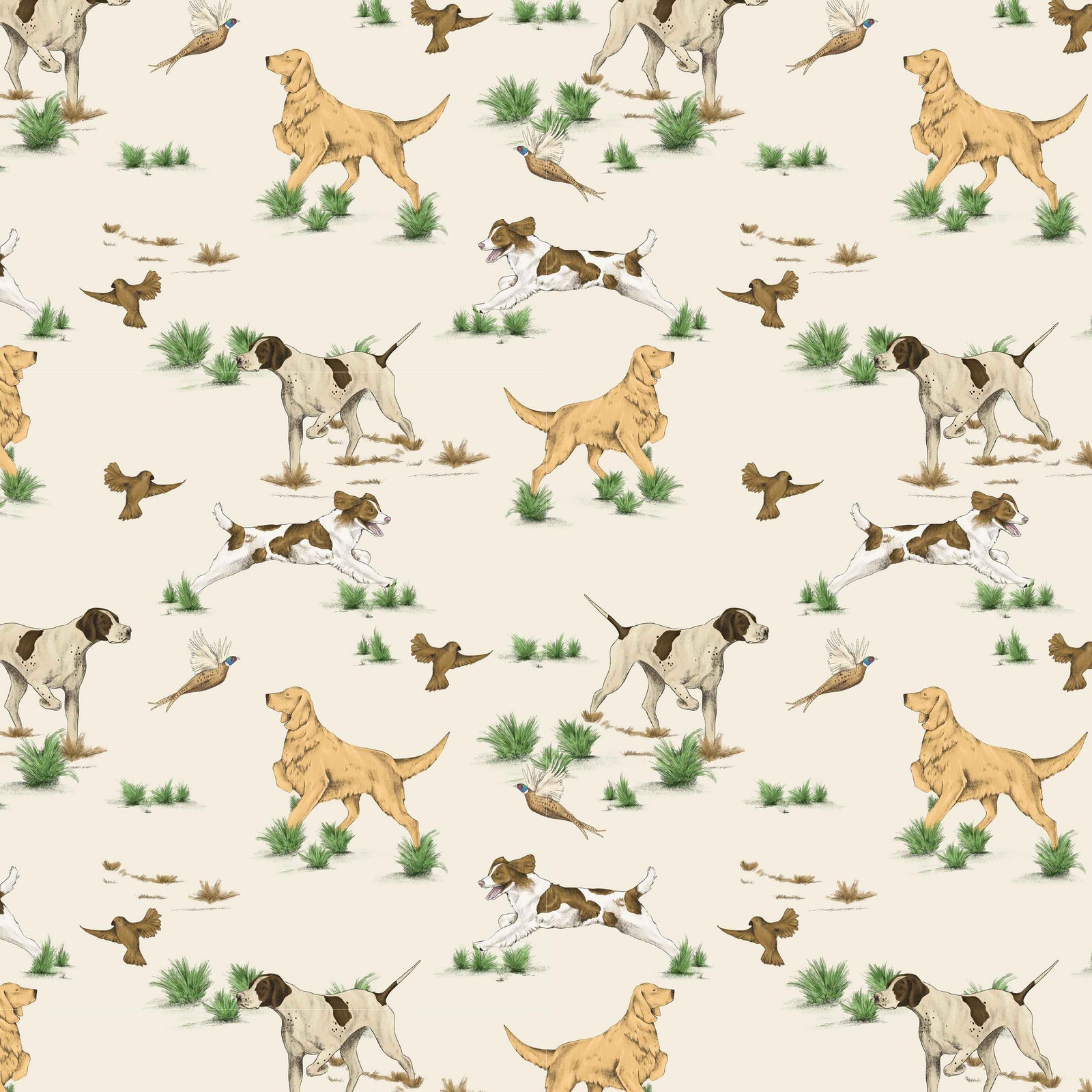 cream_wallpaper with dog pattern on neutral background