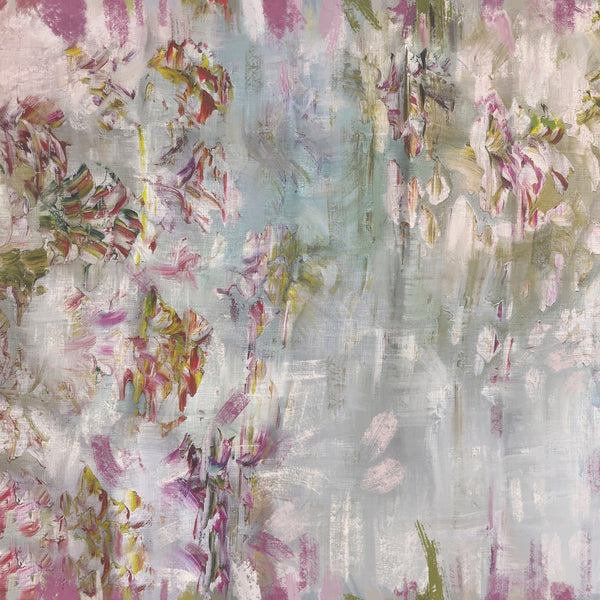 colorful_floral wallpaper displaying a abstract pattern with pink, green, and white colors.