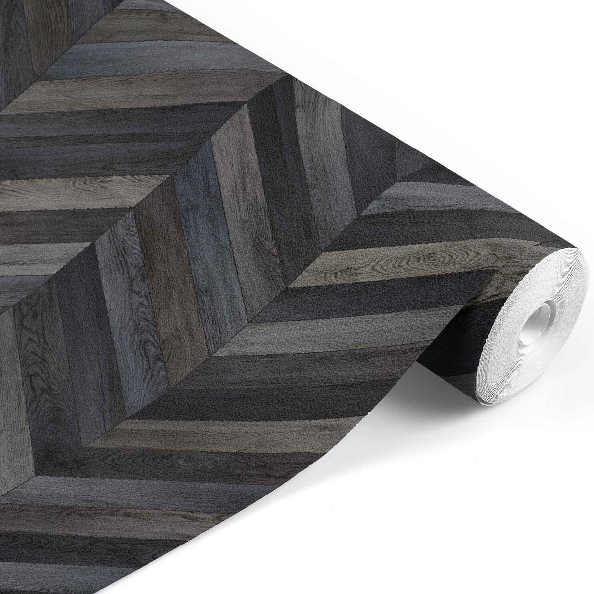 black_Chevron Wood Grain in Black colorway
