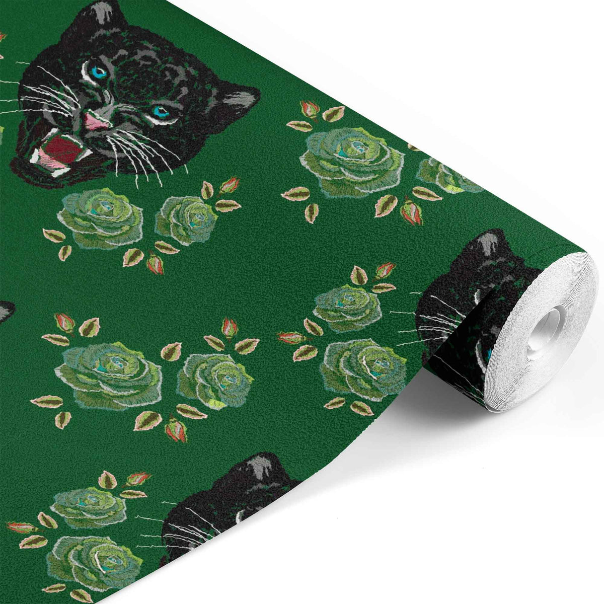 Embroidery Tigers in Green