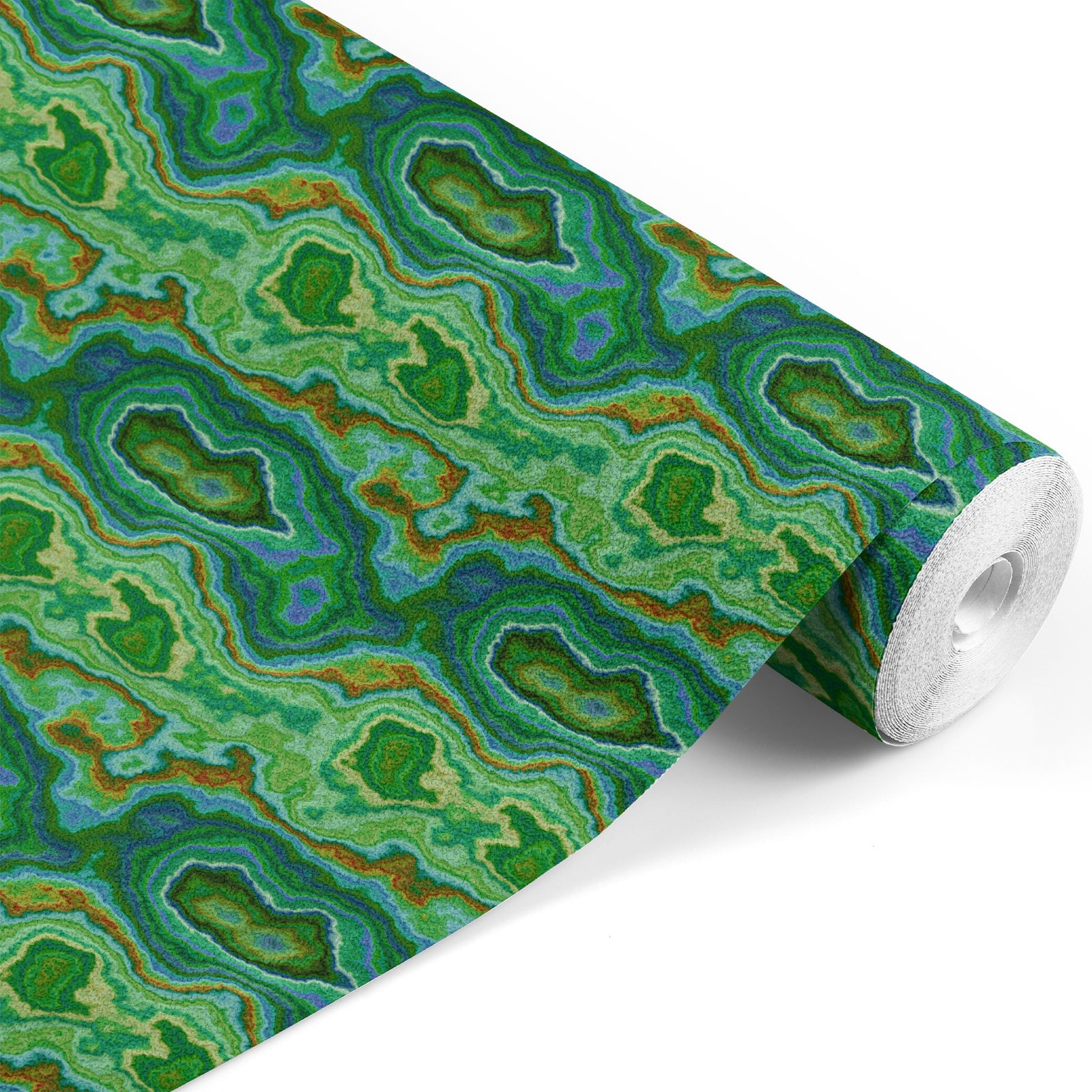 green_wallpaper with a geometric pattern featuring abstract designs in green, blue, and other colors.
